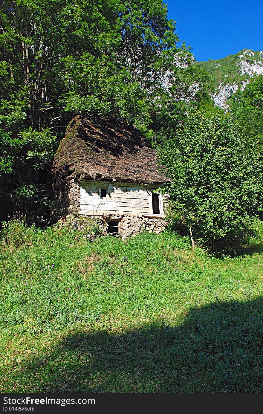 An old house (dwelling) in Apuseni Mountains Romania