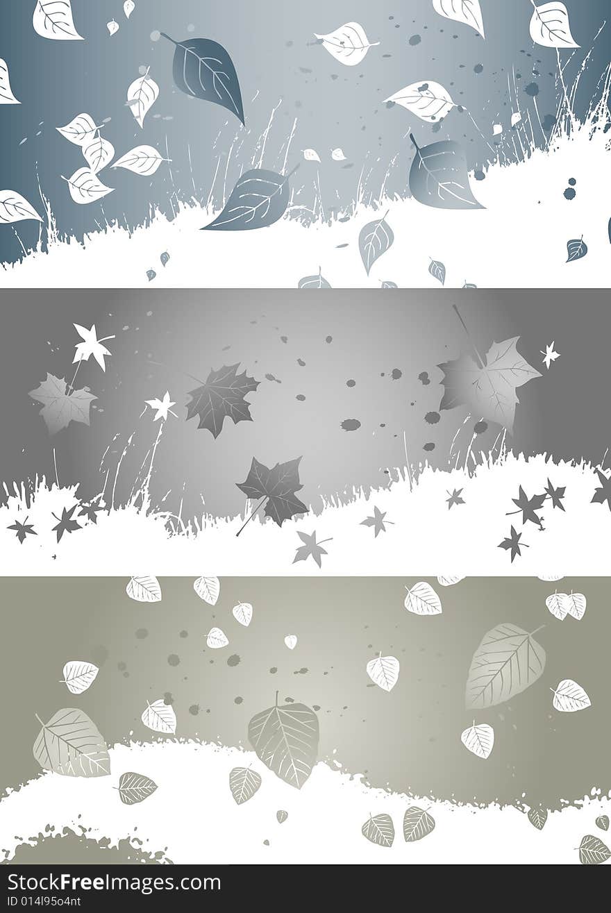 Autumn background, ornament, 2-d illustration. Autumn background, ornament, 2-d illustration