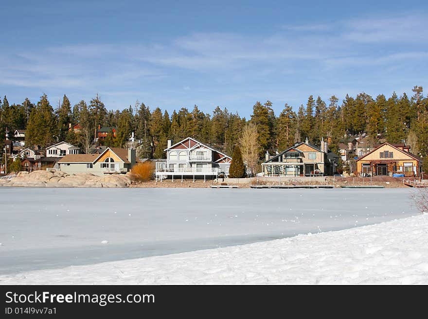 Lake Big Bear views. (California). Lake Big Bear views. (California).