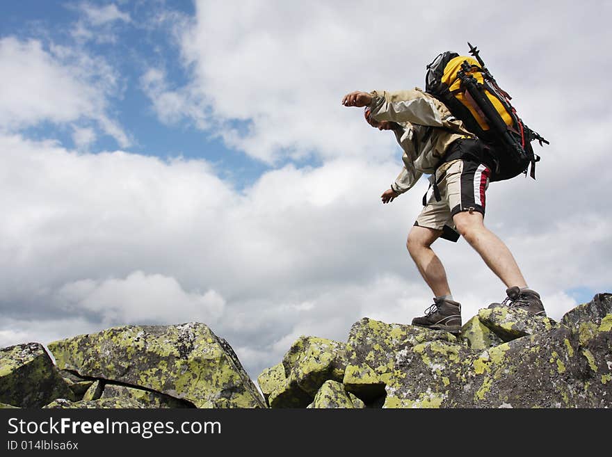 Hiking in the Carpathian mountains