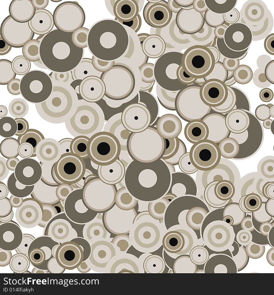 Seamless pattern with brown element from circle. Seamless pattern with brown element from circle