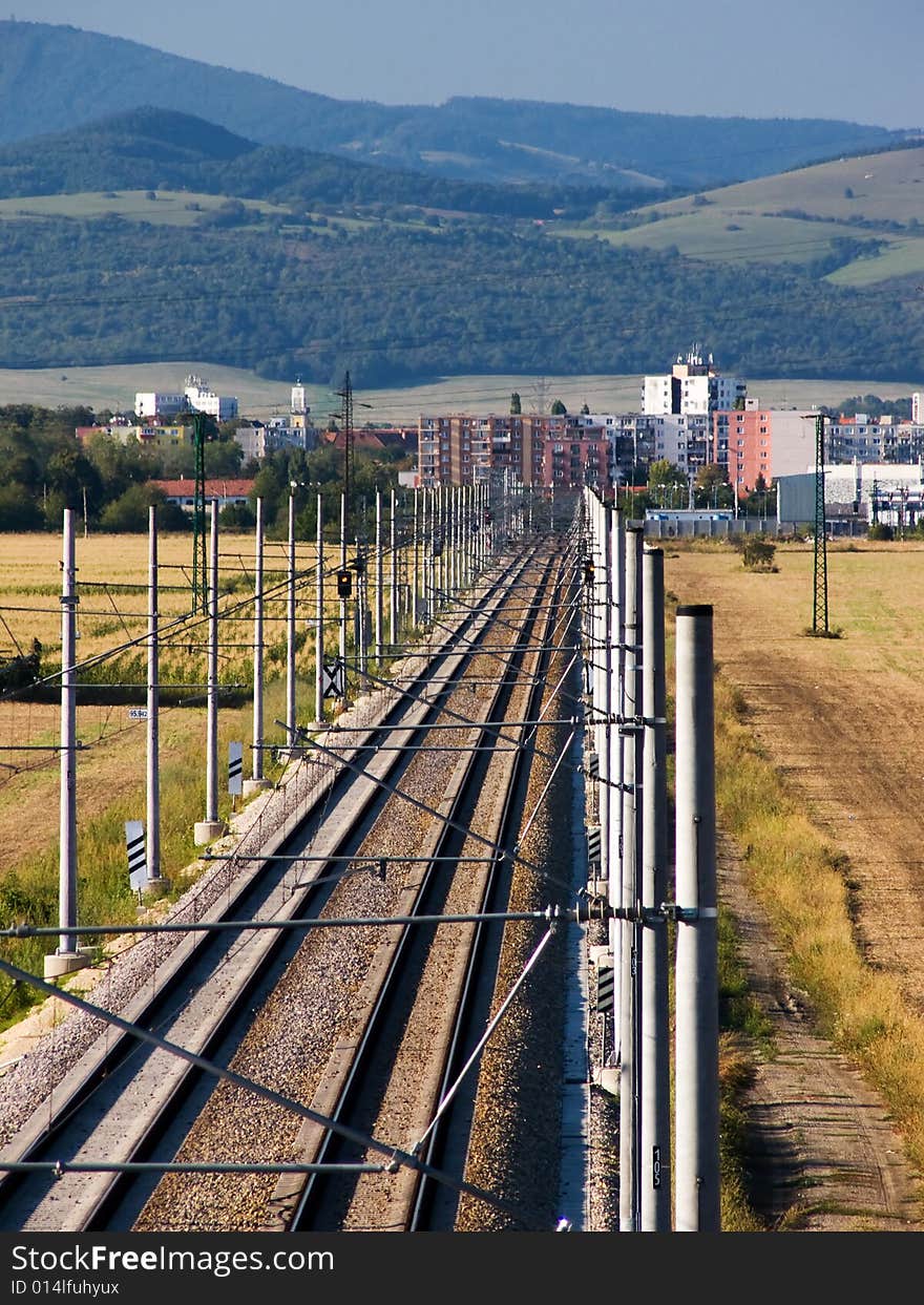 Raiload to city Nove Mesto nad Vahom in Slovakia. Raiload to city Nove Mesto nad Vahom in Slovakia