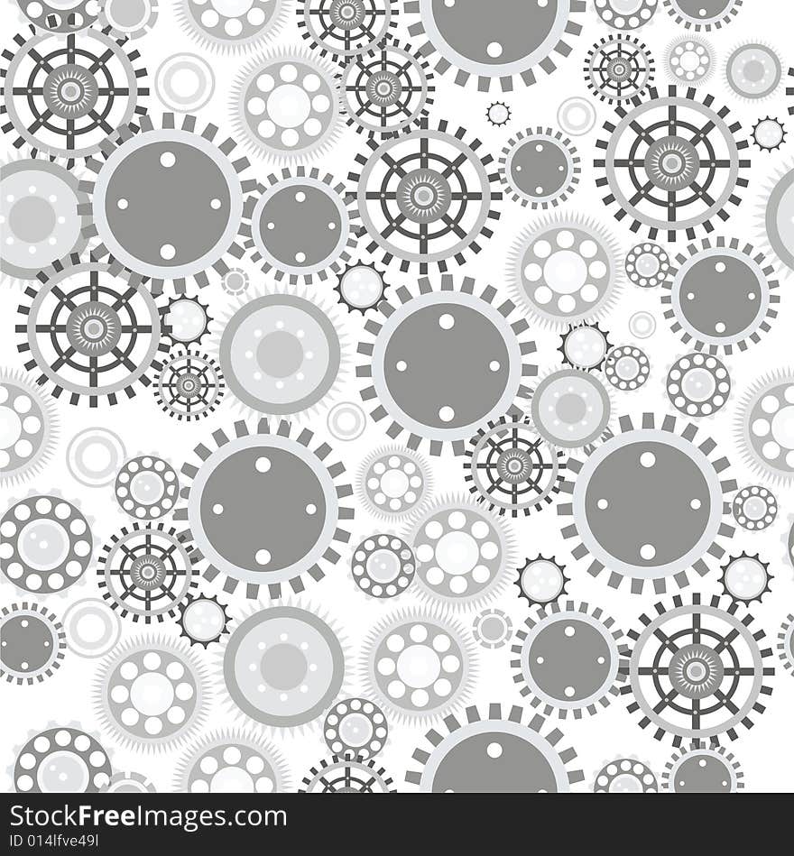 Swamless pattern with element from clockwork