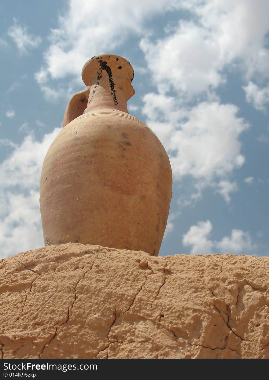 Vase in a desert