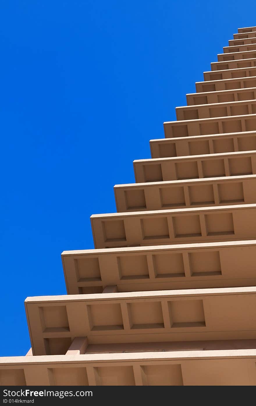 An abstract image of a high rise building. An abstract image of a high rise building