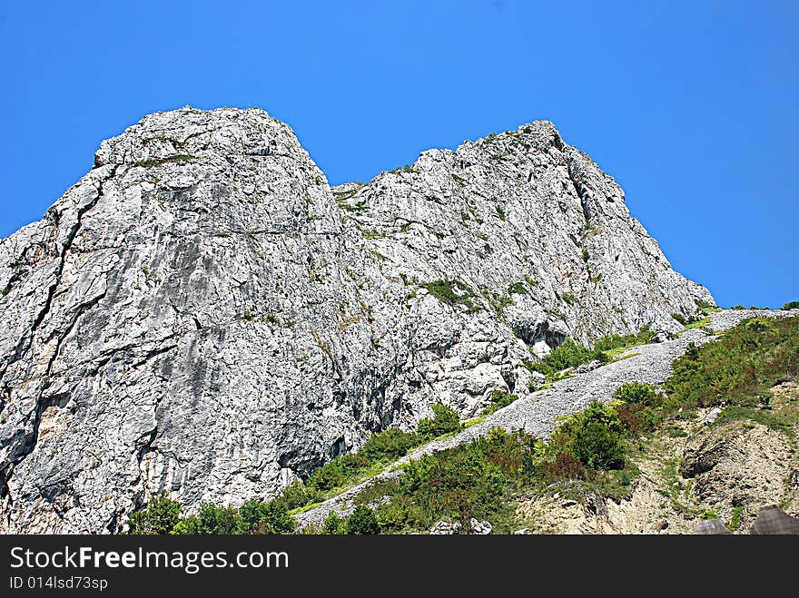 A landscape with mountains in Apuseni Mountains Romania. A landscape with mountains in Apuseni Mountains Romania