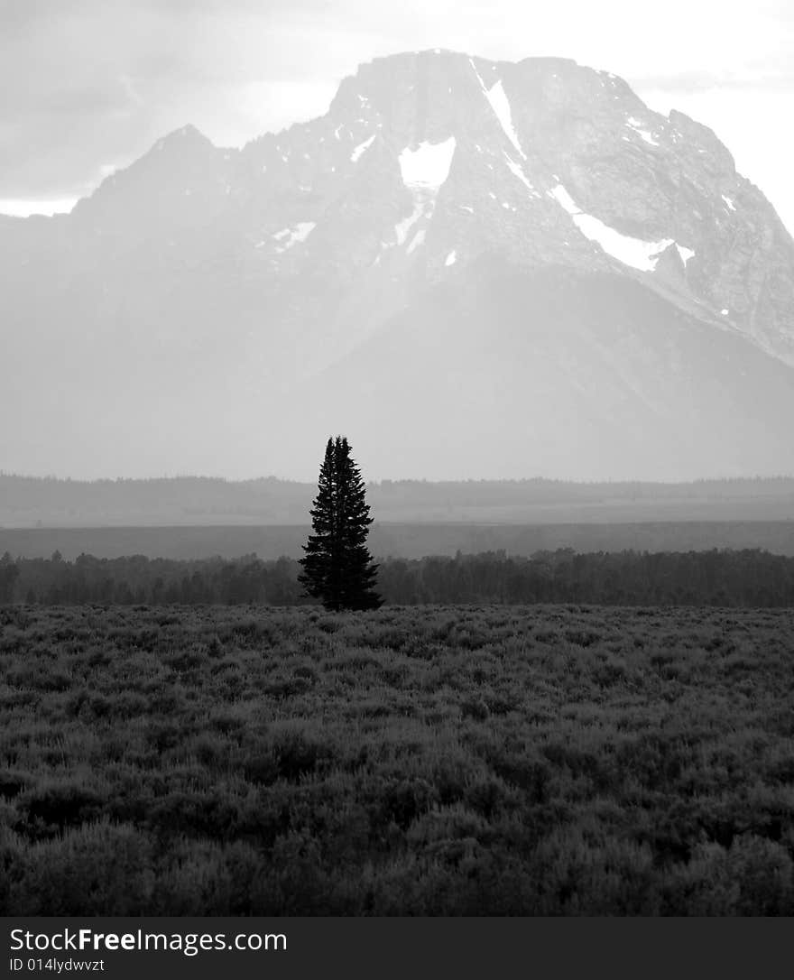 Teton Mountains Storm