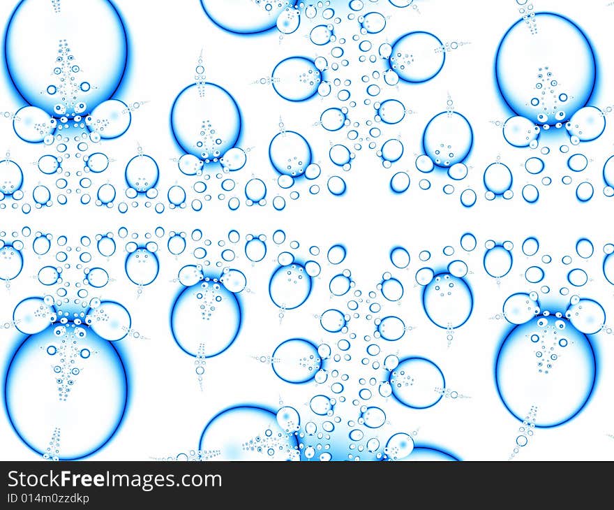 Fractal image of abstract  bubbles.