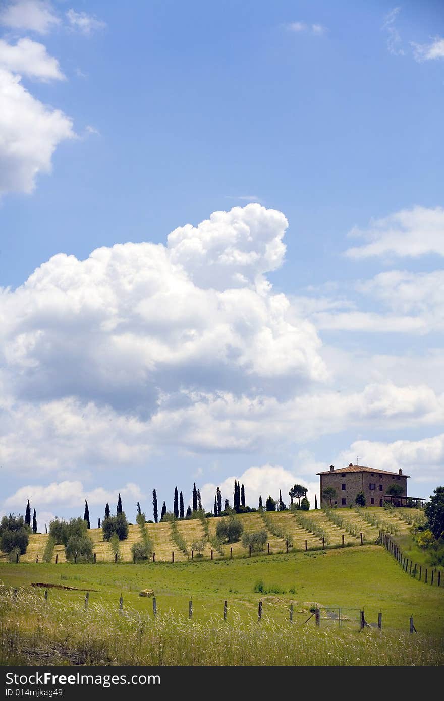 TUSCANY countryside,little farm