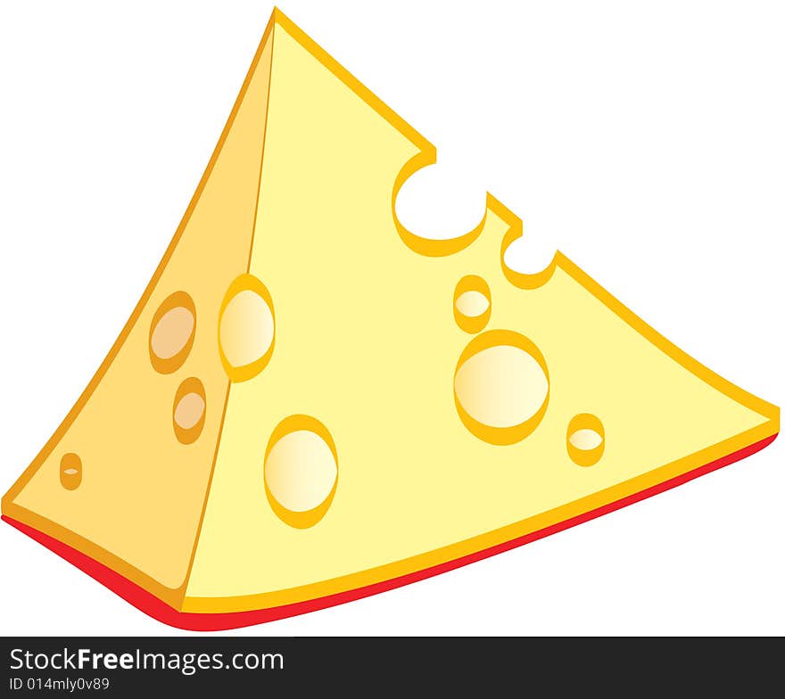 A piece of cheese