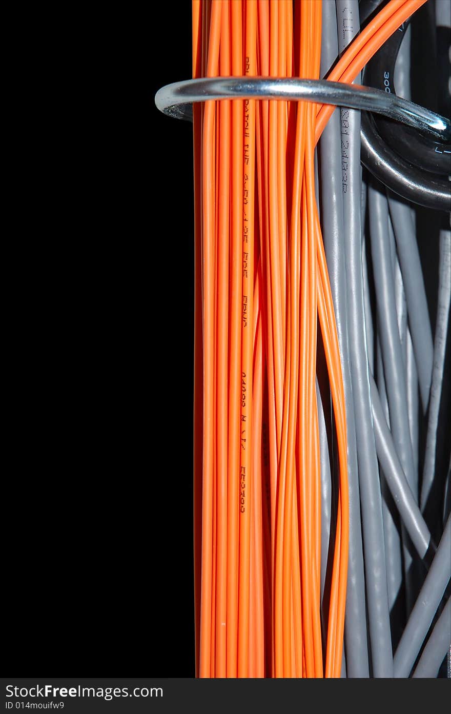 A lot of optical and UTP cables for lan and internet connection, clipping path included. A lot of optical and UTP cables for lan and internet connection, clipping path included