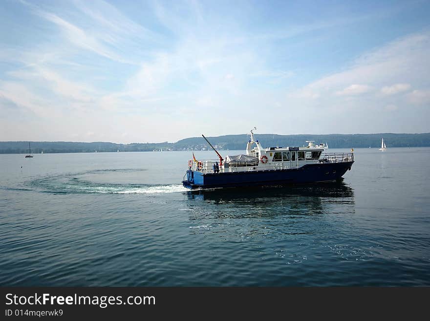 A german police boat on Lake constance