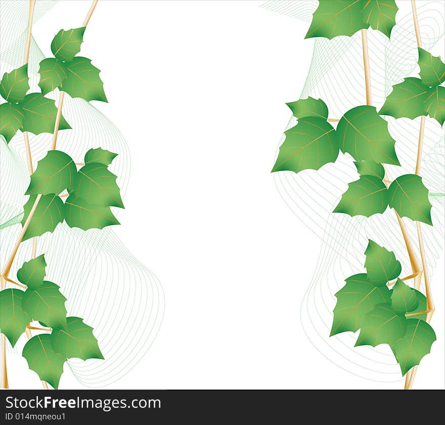 Illustration of background with branches. Illustration of background with branches