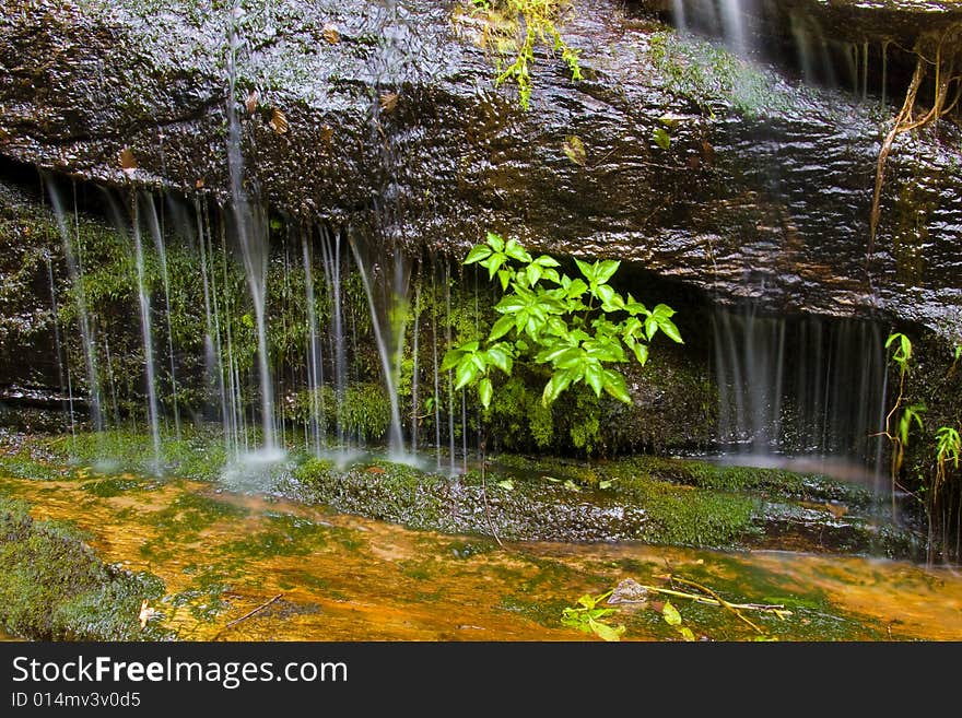 Waterfall in the Appalachian mountains. Waterfall in the Appalachian mountains