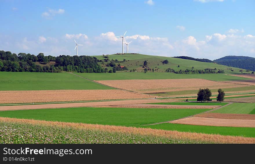 A typical landscape scene of northern black forest in southwest Germany