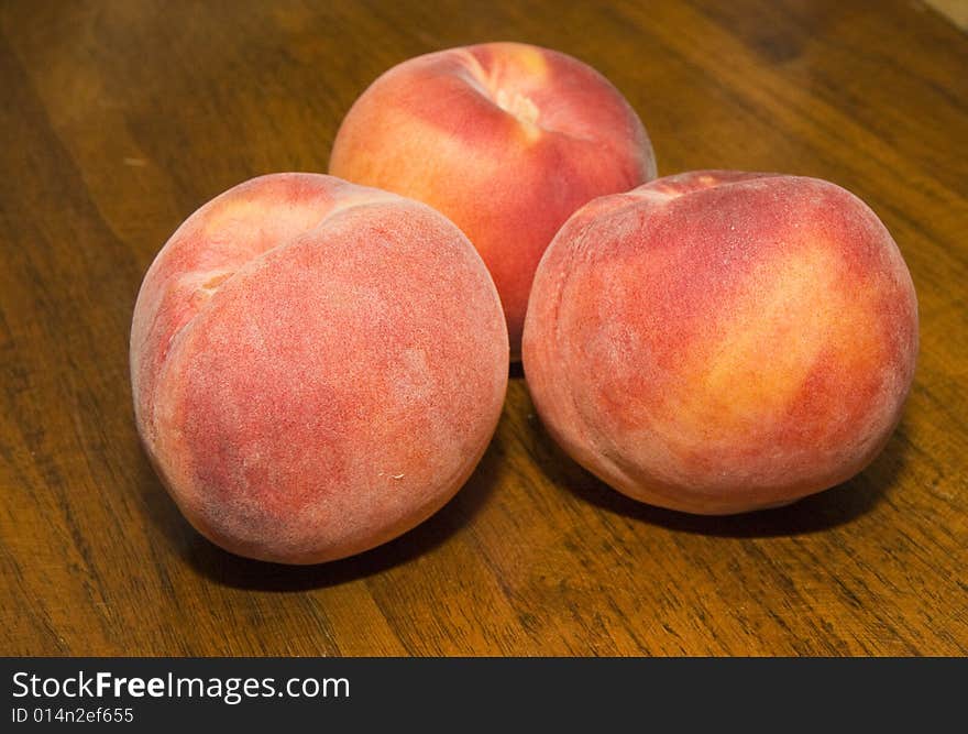 Peaches on Wood