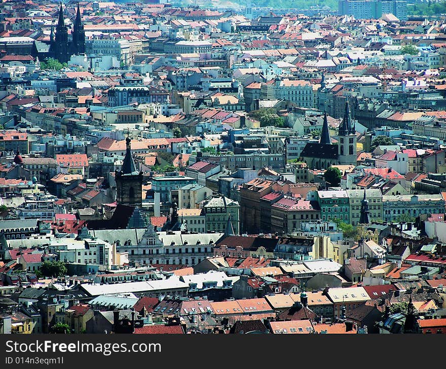 Place photography, Cityscaper-View tower hill Petrin Prague 1