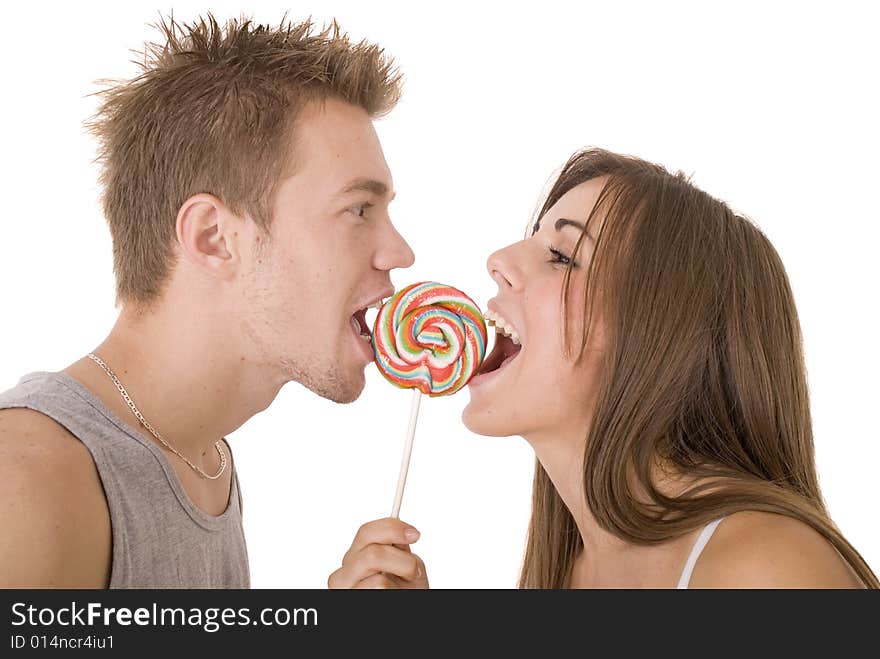 Licking together