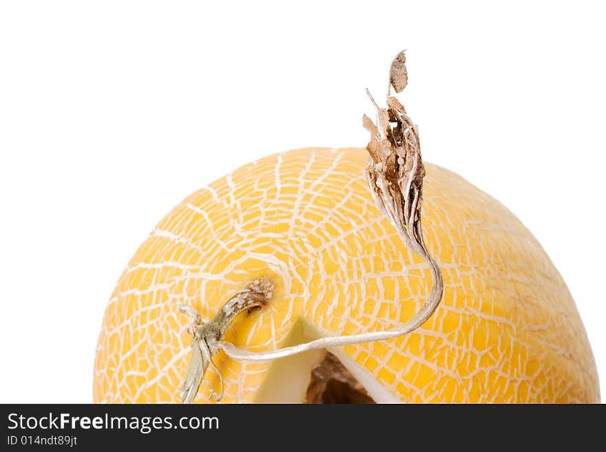 Melon isolated on white background.