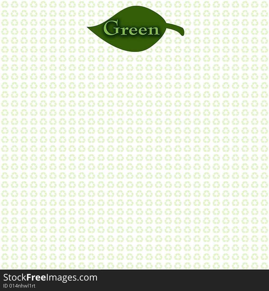 Go Green Recycle Background