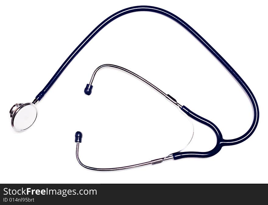 Stethoscope isolated on white background.