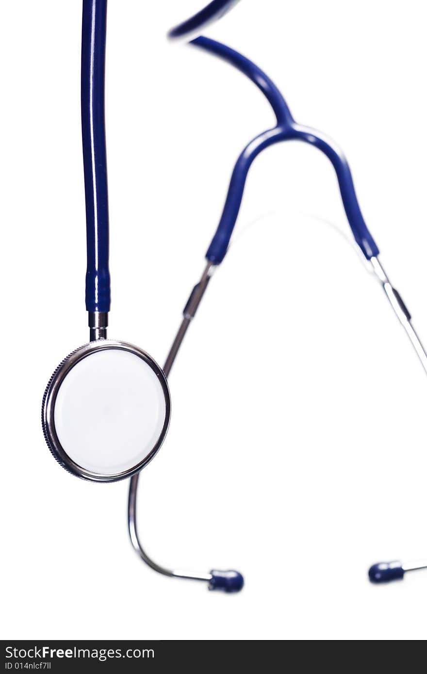 Stethoscope isolated on white background.