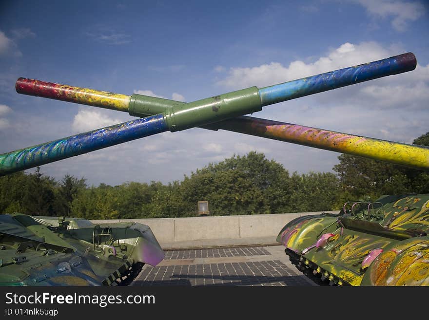 Close-up Of Tanks