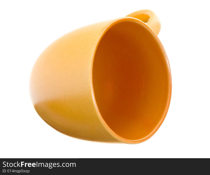 Coffee cup on white background