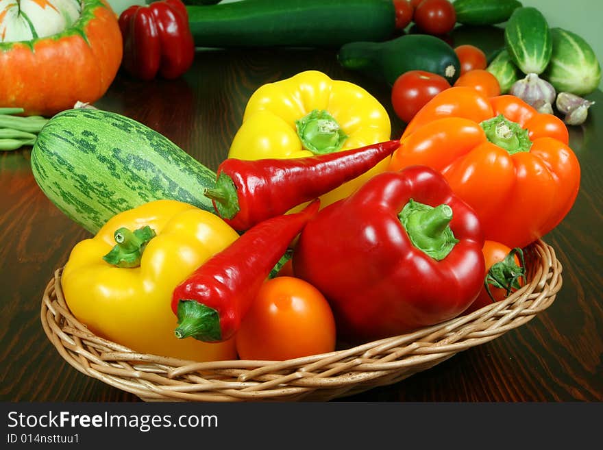 Fresh vegetables on the table. Fresh vegetables on the table.