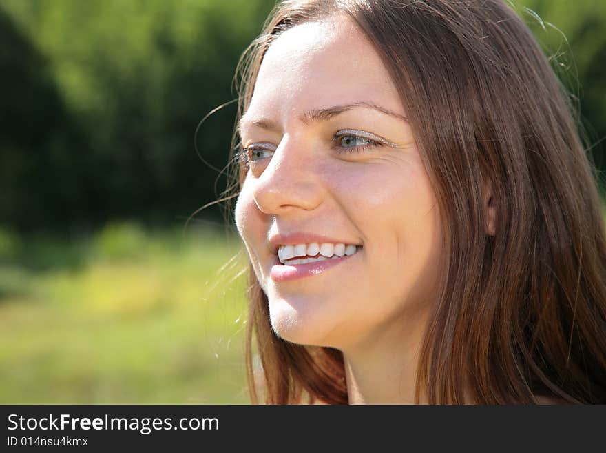 Beauty girl, a summer day