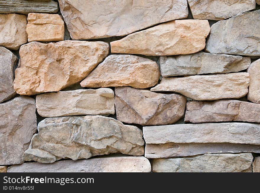 Weathered stone wall