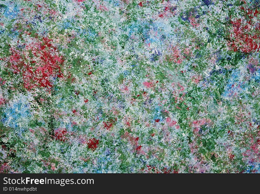 Abstract painting on plastic cover of particle board. Abstract painting on plastic cover of particle board