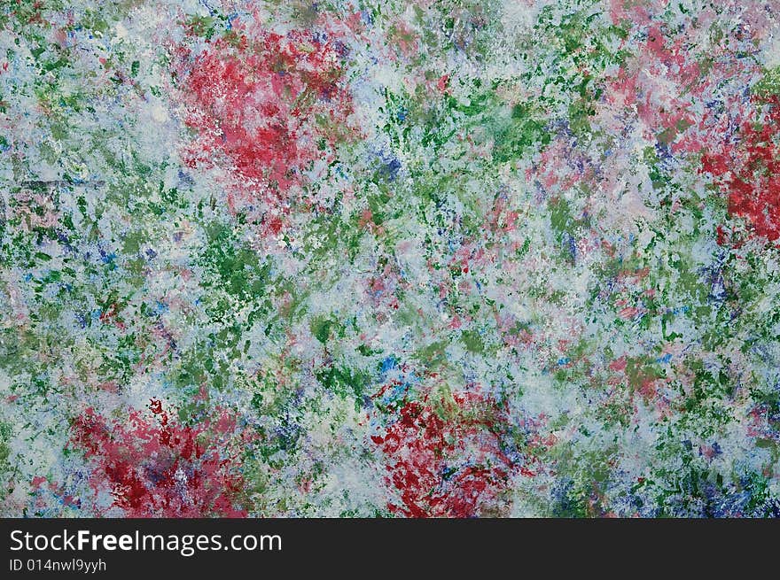 Abstract Painting On Plactic Cover