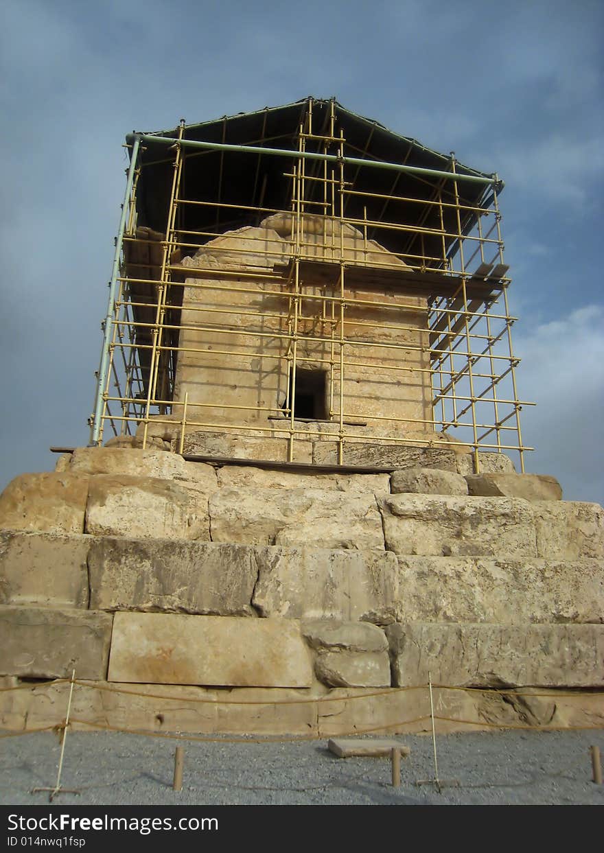 The tomb of Cyrus the Great is the most important monument in Pasargad. Pasargad, the first capital of the Achaemenid Empire, lies in ruins 43 kilometers from Persepolis, in present-day Fars province of Iran. The tomb of Cyrus the Great is the most important monument in Pasargad. Pasargad, the first capital of the Achaemenid Empire, lies in ruins 43 kilometers from Persepolis, in present-day Fars province of Iran.