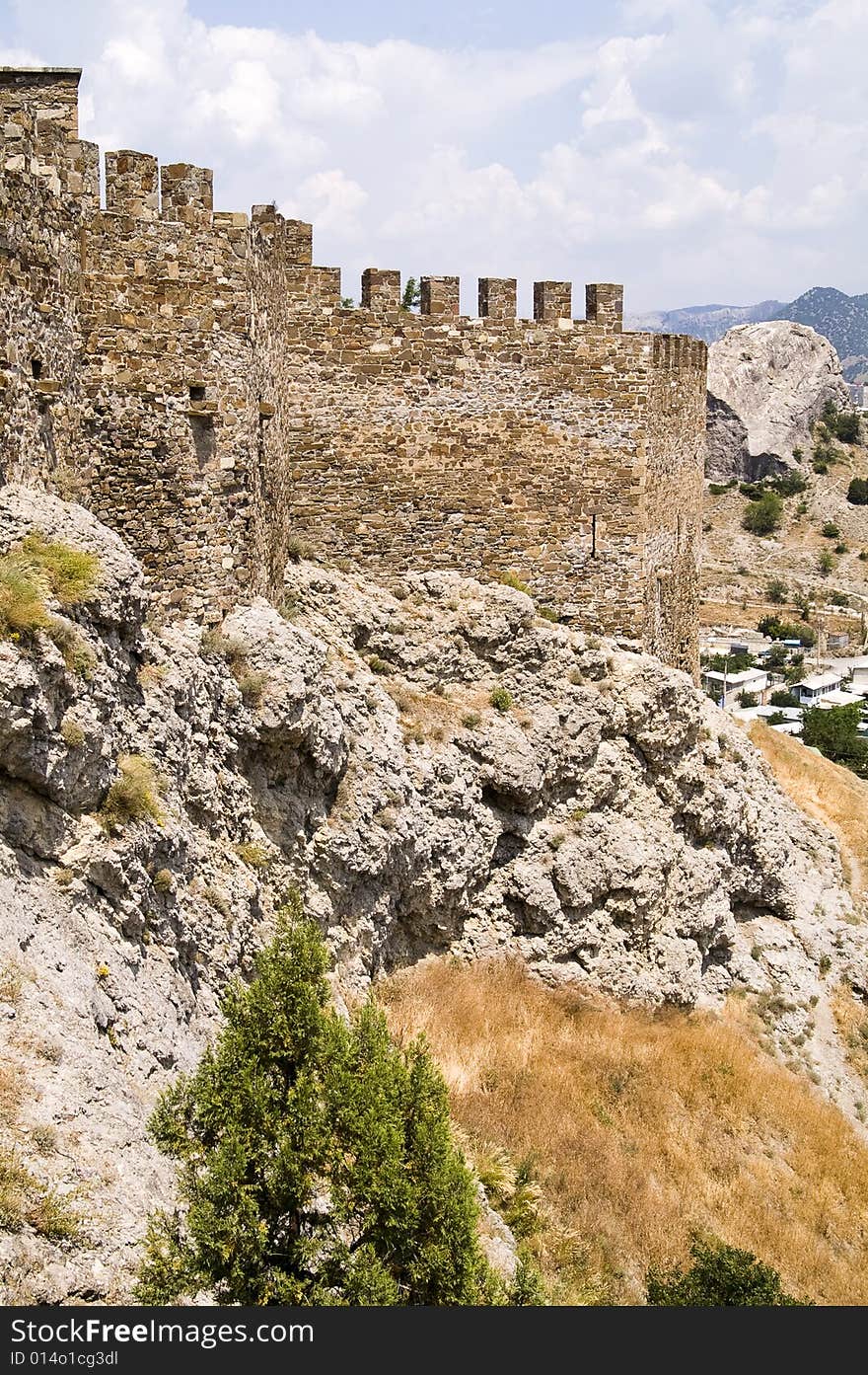 Genoa castle in Sudak, Crimea