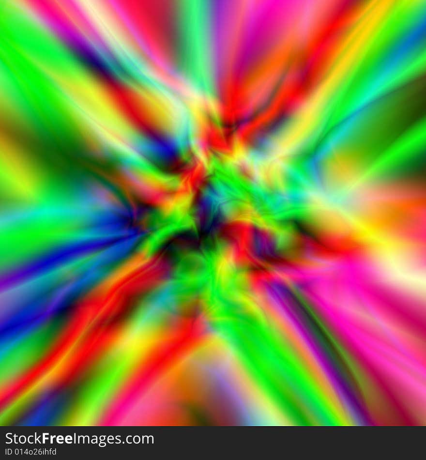 Multi-coloured psychodelic background (texture)