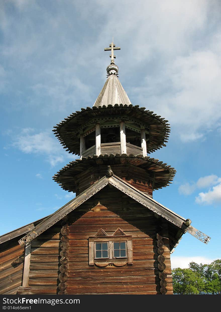architecture art building, cathedral church, cultural history legacy, island karelia kizhi, north onega, russia