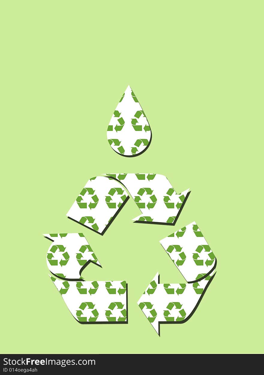 Go Green Recycle Background