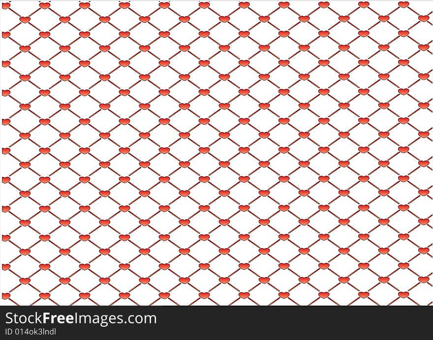 A fence in a white background