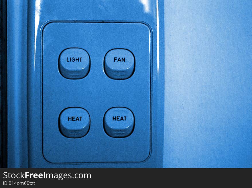 A blue image of a light switch