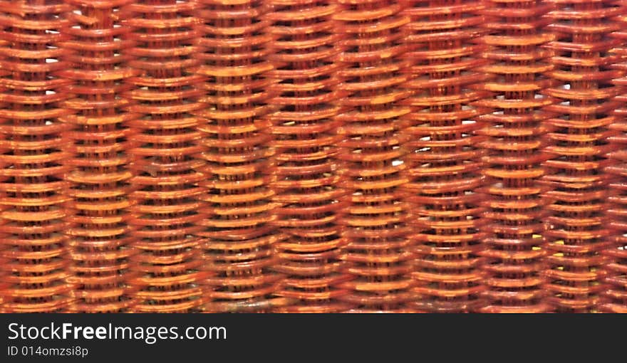 Still of wicker basket (front view) details of weave and wicker pattern fine details. Still of wicker basket (front view) details of weave and wicker pattern fine details