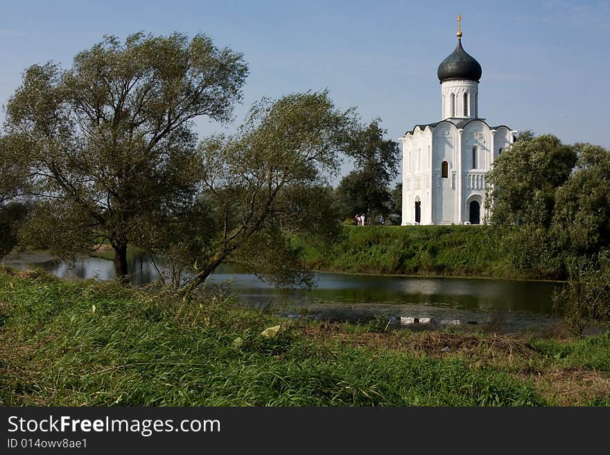 The Church of the Intercession of the Holy Virgin on the Nerl River is known for simplicity of its forms and nature landscape surrounding it. The Church of the Intercession of the Holy Virgin on the Nerl River is known for simplicity of its forms and nature landscape surrounding it.