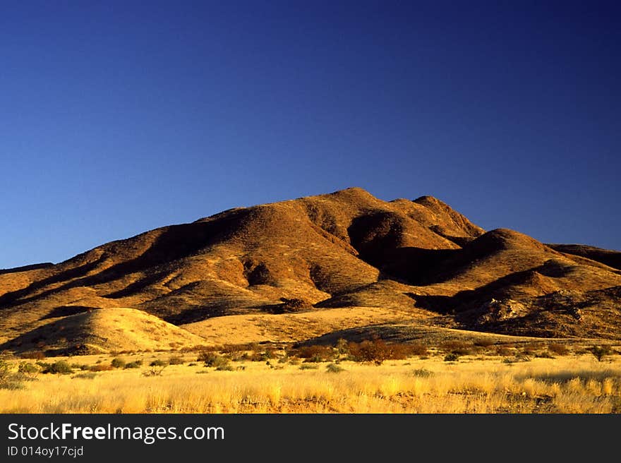 Blu sky and desert