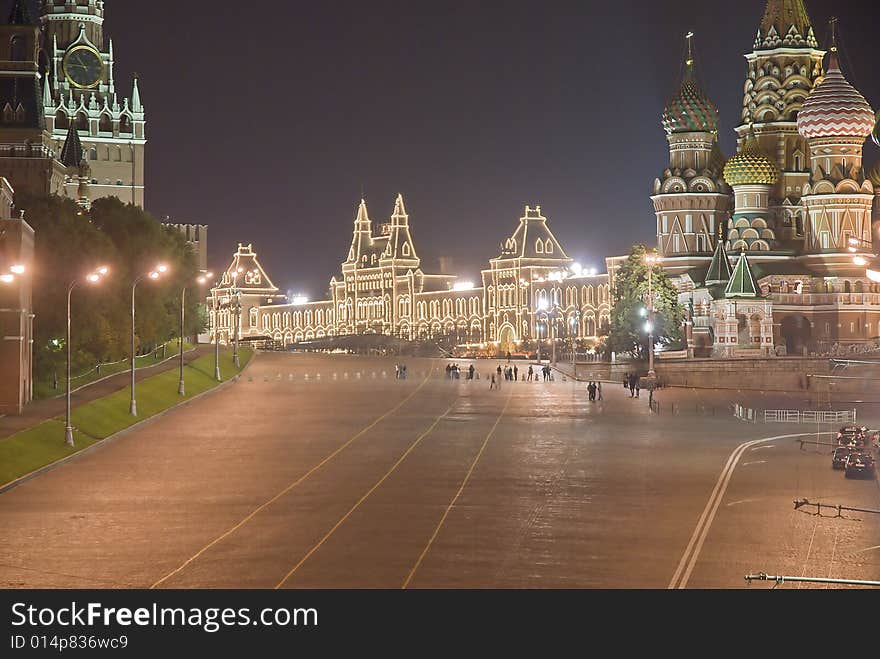 Red Square at night