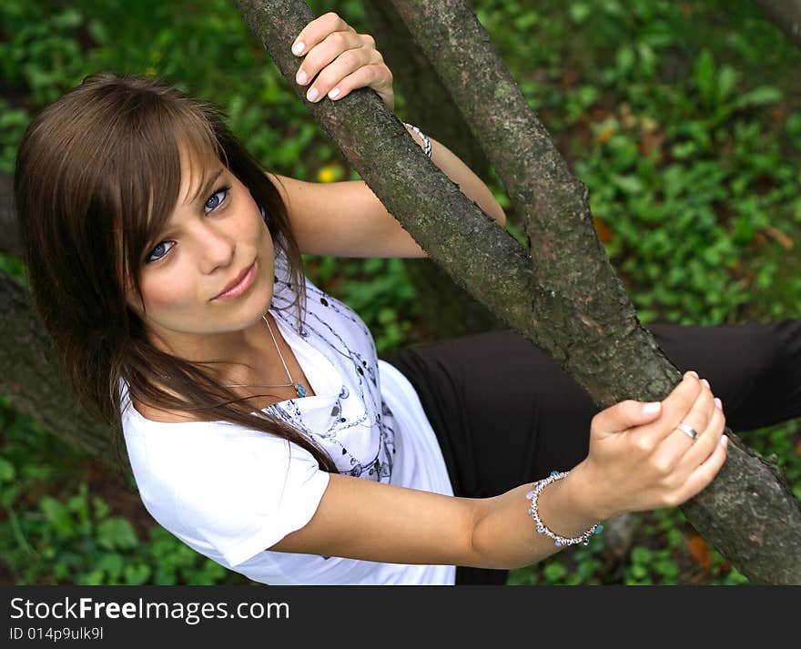 Picture of a teenager looking on the camera. Picture of a teenager looking on the camera