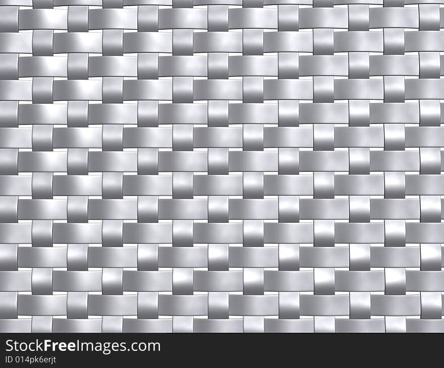 Metal weave pattern front