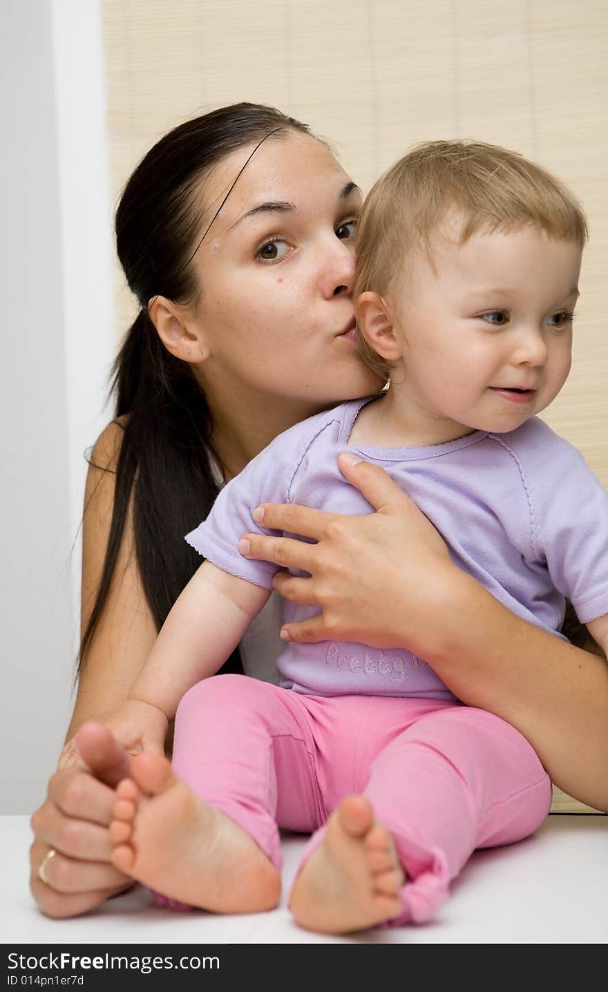 Mother and daughter happy together. Mother and daughter happy together