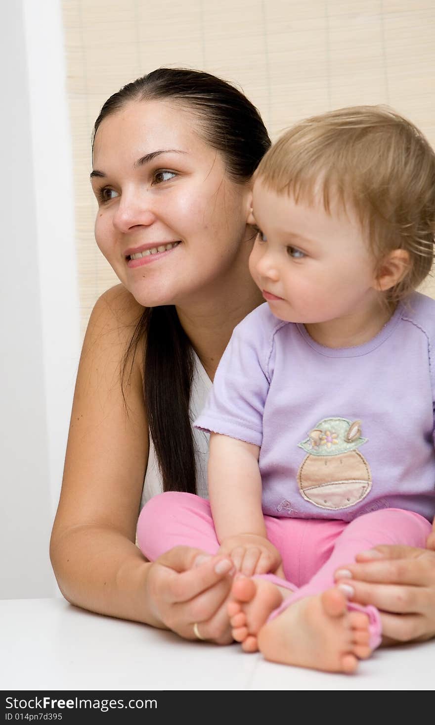 Mother and daughter happy together. Mother and daughter happy together