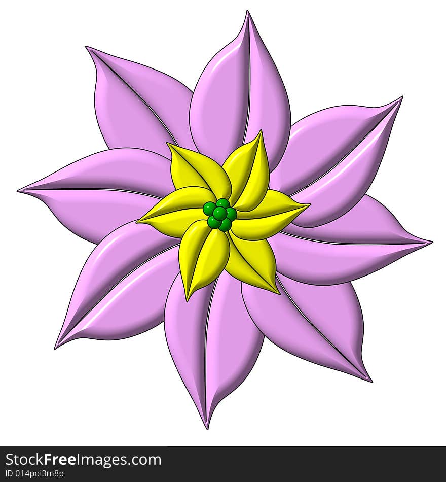 Flower - a computer generated image