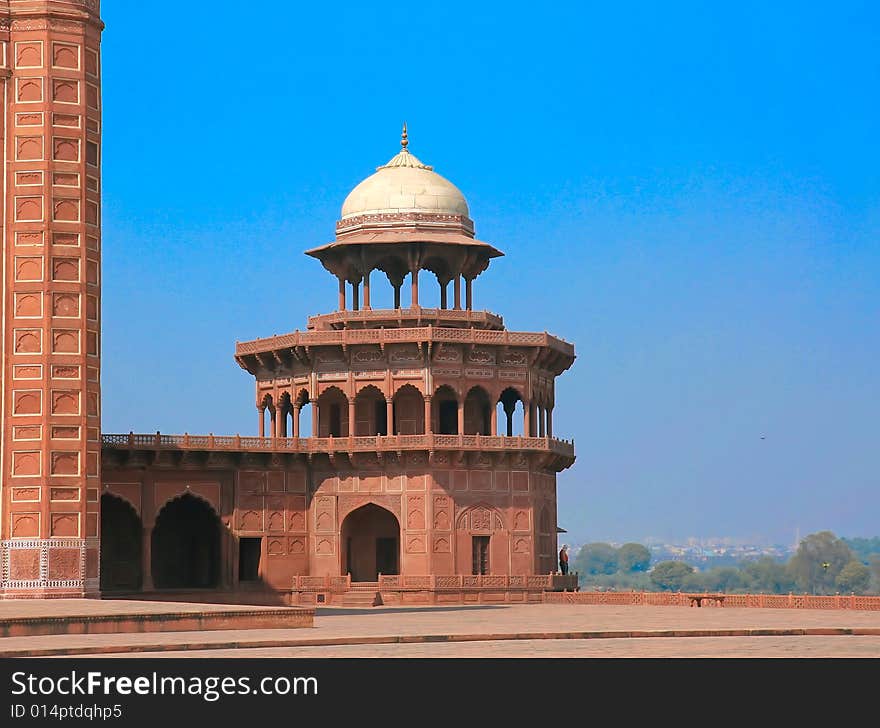 One of the details in Taj Mahal complex in Agra. India. One of the details in Taj Mahal complex in Agra. India